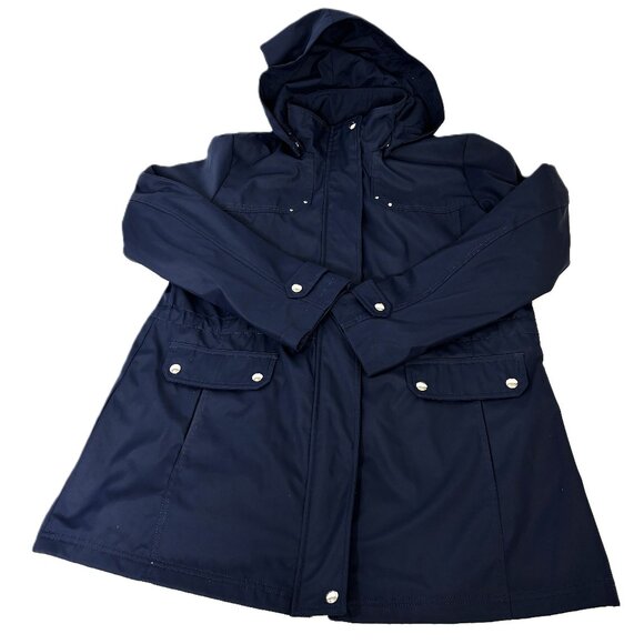 Weatherproof Navy Blue Lightweight Winter Jacket with Removable Hood Size XL - Picture 8 of 13